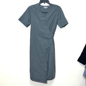 COS Wrap Over Tie Waist Utility Core Dress Size 2